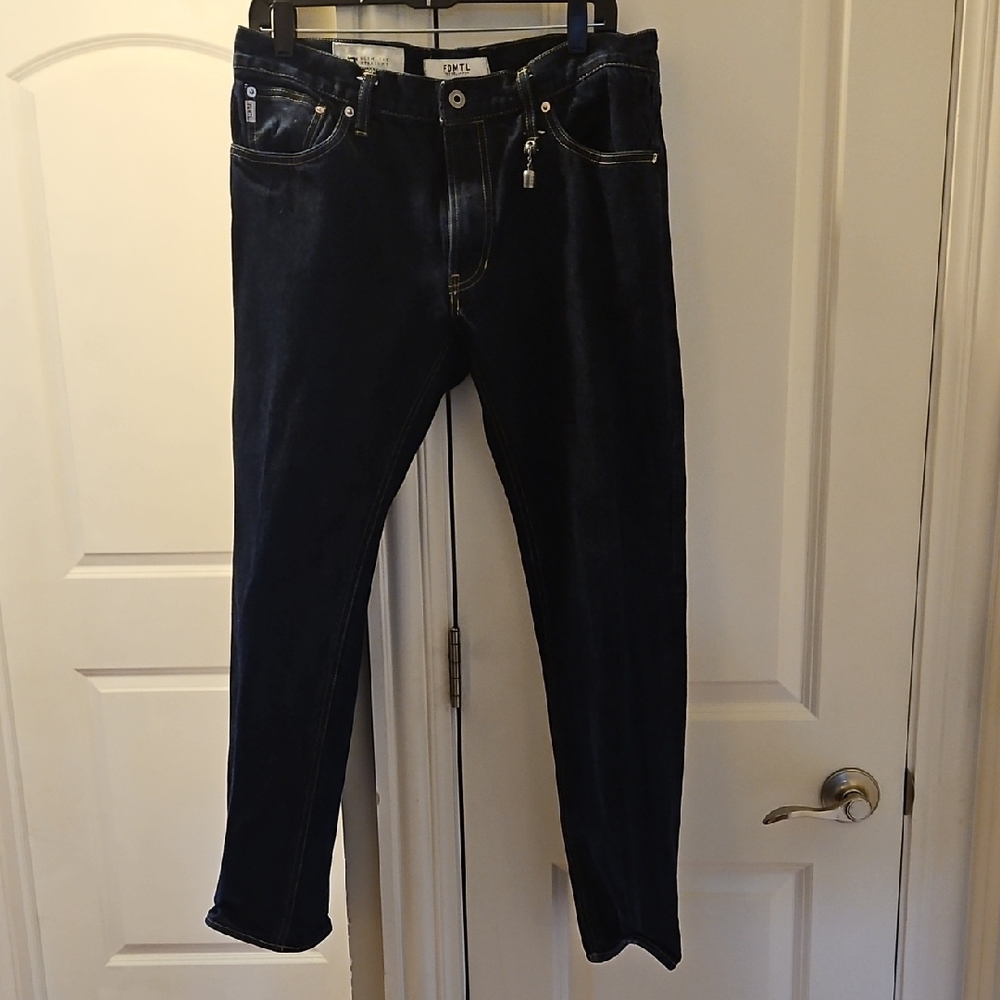 Men's Slim Straight Jeans - Dark Blue